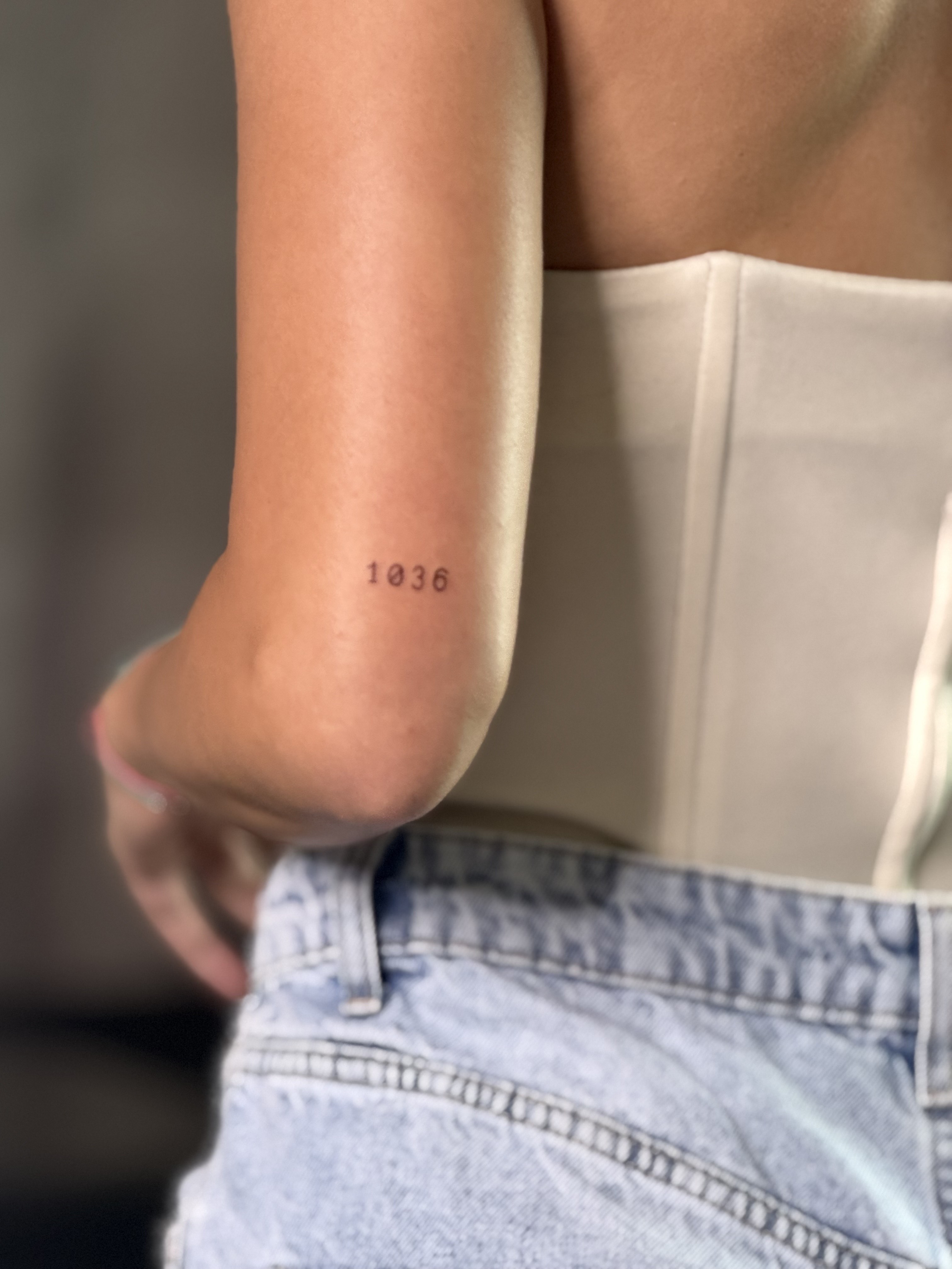Fine line tattoo